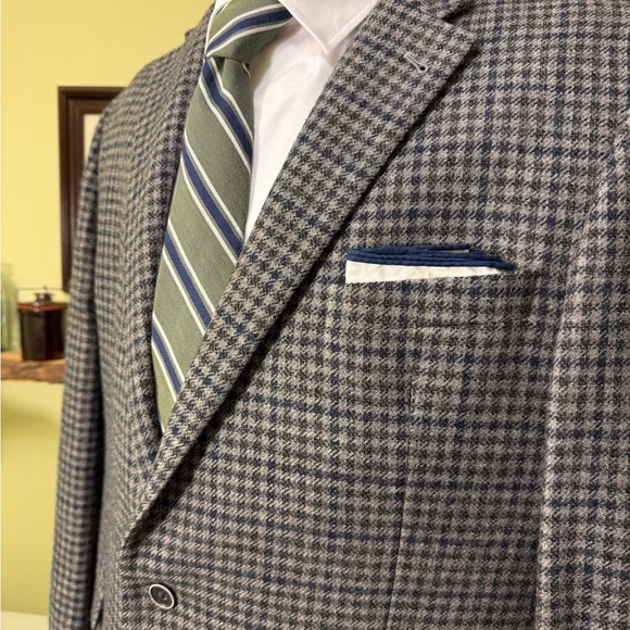 JOE by Joseph Abboud Gray Check Tweed Sport Coat